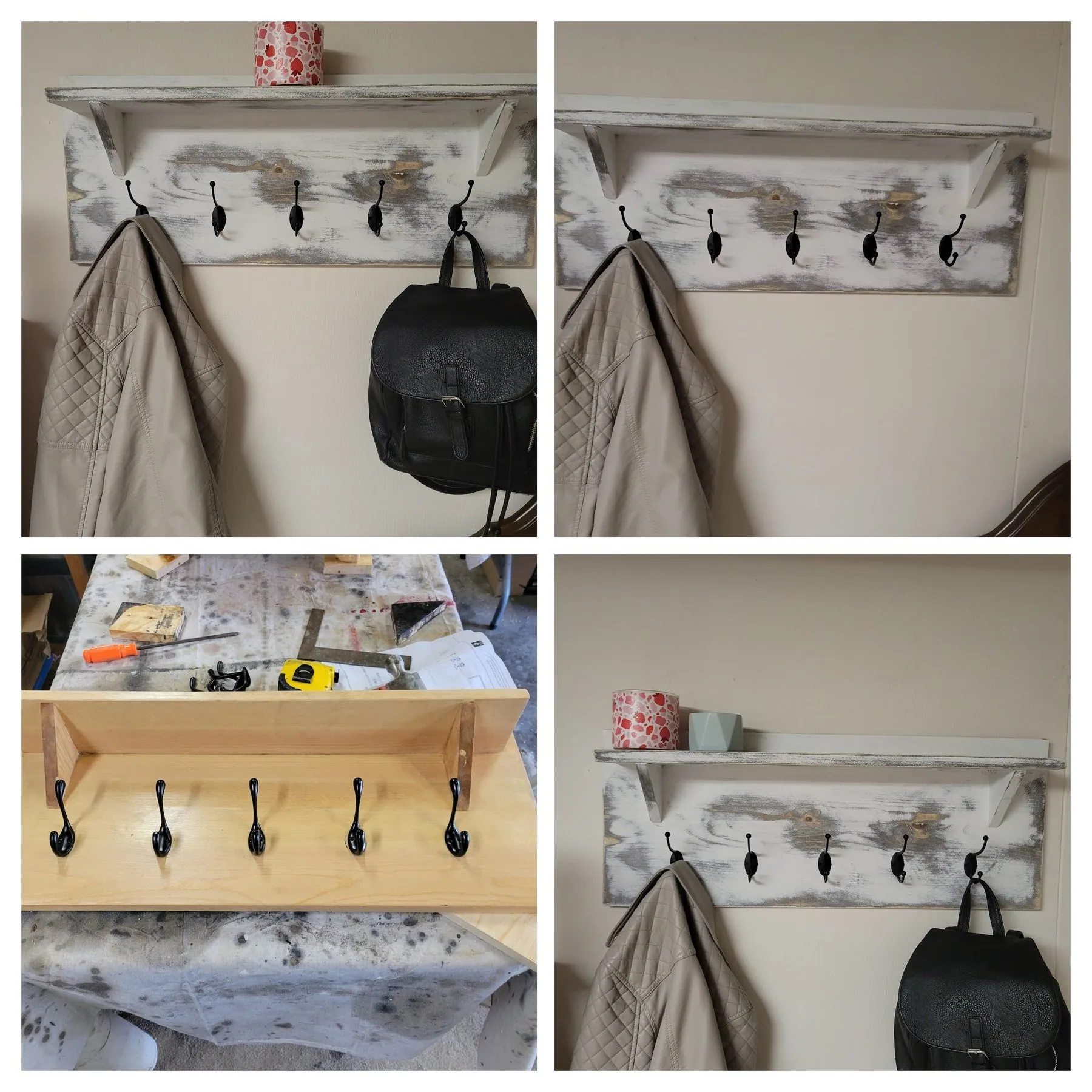 Coat Rack Shelves example