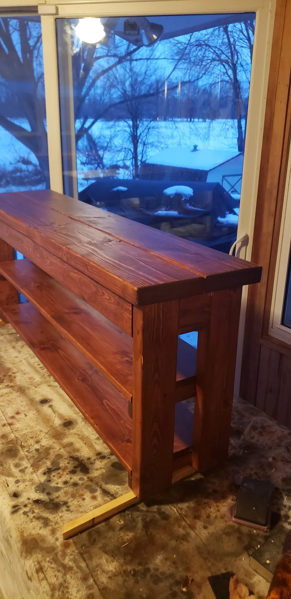 Benches and entry tables project example